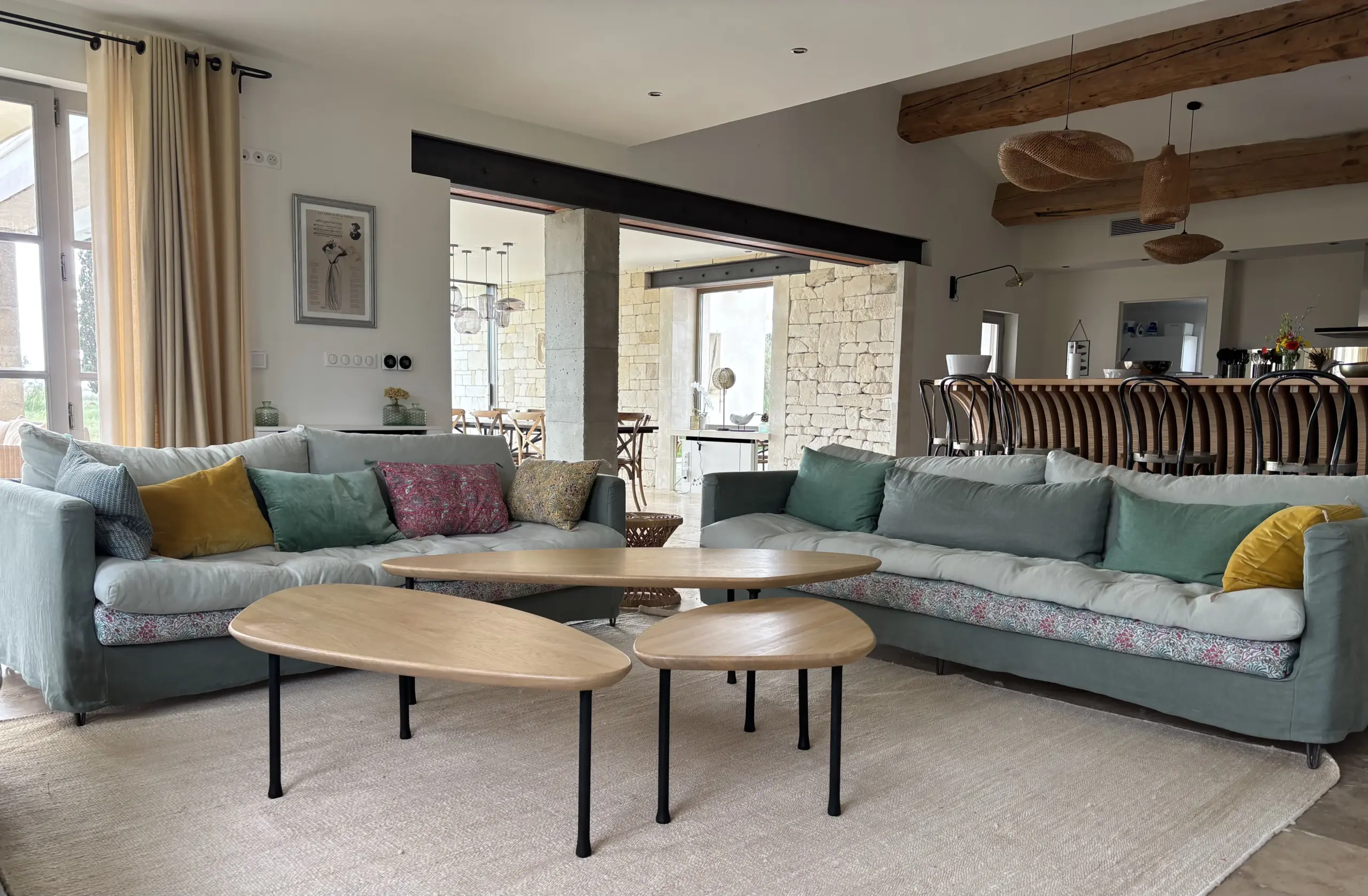 Mas du couvin - living room